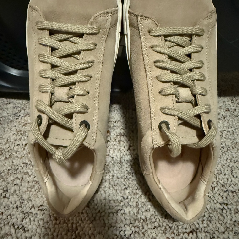 Birkenstock Tan Bend Low Suede Leather Sneakers 6-6.5 - Picture 2 of 4